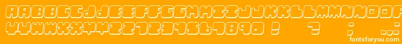 LebenshadowItalic Font – White Fonts on Orange Background