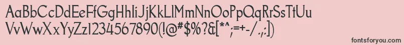 GoodfishRg Font – Black Fonts on Pink Background