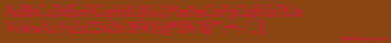 GoodfishRg Font – Red Fonts on Brown Background