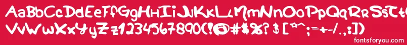 MagicalWands Font – White Fonts on Red Background
