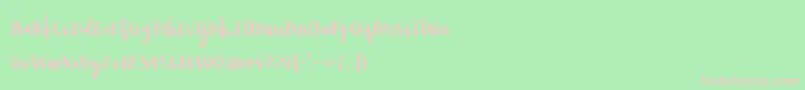 Шрифт AvocadoLime – розовые шрифты на зелёном фоне
