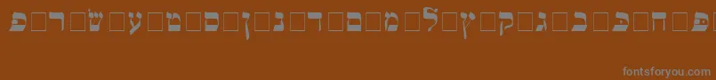 Шрифт Alefbet – серые шрифты на коричневом фоне