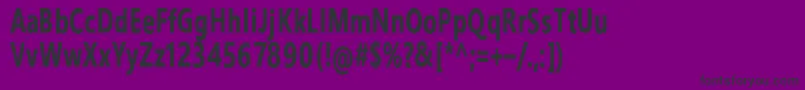 IhanaPerkeleAlaston Font – Black Fonts on Purple Background