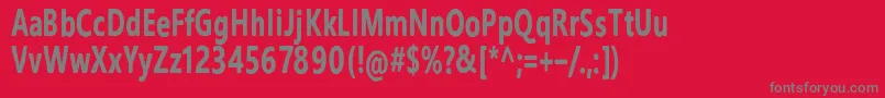 IhanaPerkeleAlaston Font – Gray Fonts on Red Background