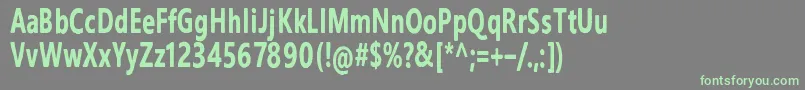 IhanaPerkeleAlaston Font – Green Fonts on Gray Background