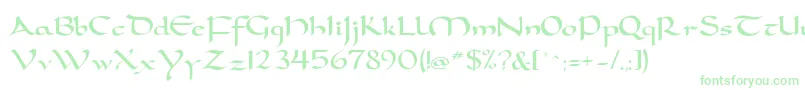 Więcej informacji o czcionce DorovarflfCarolus Czcionka DorovarflfCarolus – zielone czcionki