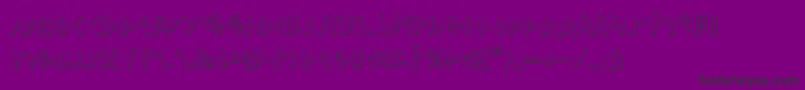 フォントOdinsonOutline – 紫の背景に黒い文字