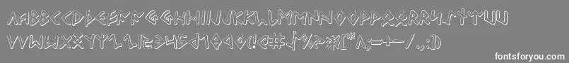 OdinsonOutline Font – White Fonts on Gray Background