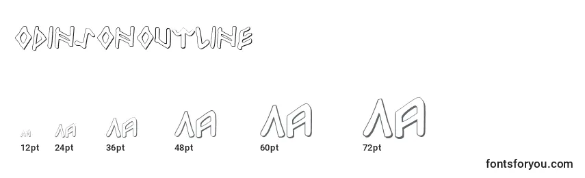 Размеры шрифта OdinsonOutline