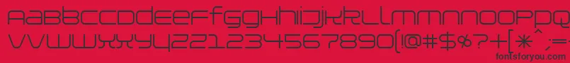 Installer Font – Black Fonts on Red Background