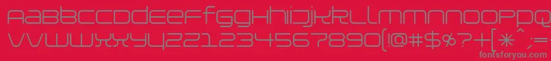 Installer Font – Gray Fonts on Red Background