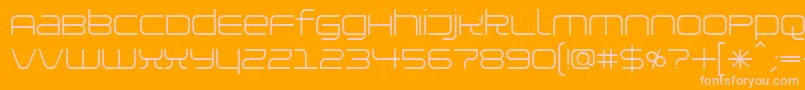 Installer Font – Pink Fonts on Orange Background