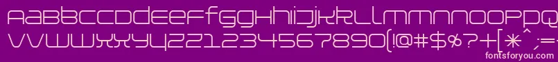Installer Font – Pink Fonts on Purple Background