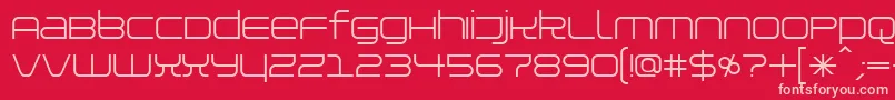 Шрифт Installer – розовые шрифты на красном фоне