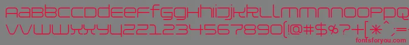Installer Font – Red Fonts on Gray Background