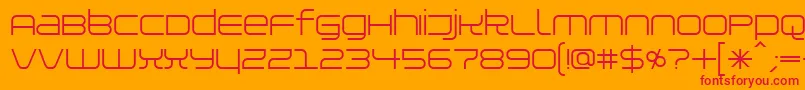 フォントInstaller – オレンジの背景に赤い文字