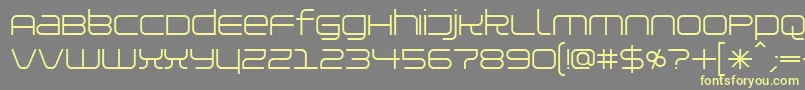 Installer Font – Yellow Fonts on Gray Background