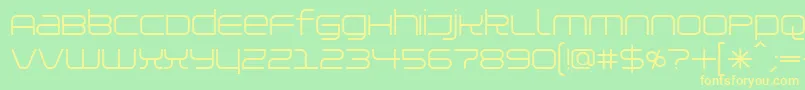 Шрифт Installer – жёлтые шрифты на зелёном фоне