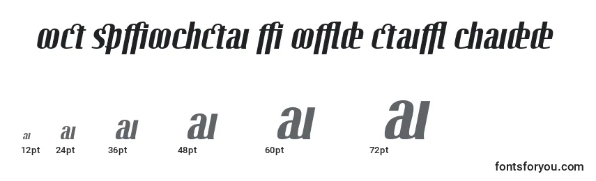 Größen der Schriftart LinotypeoctaneBolditalicadd