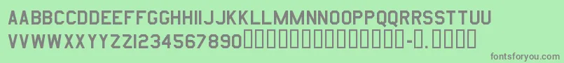Amarurgt-Schriftart – Graue Schriften auf grünem Hintergrund