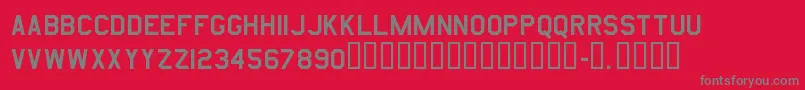 Amarurgt Font – Gray Fonts on Red Background