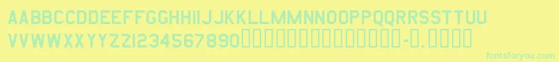 Więcej informacji o czcionce Amarurgt Czcionka Amarurgt – zielone czcionki na żółtym tle