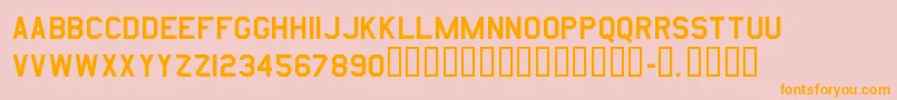 Amarurgt Font – Orange Fonts on Pink Background