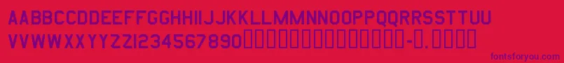 Amarurgt Font – Purple Fonts on Red Background