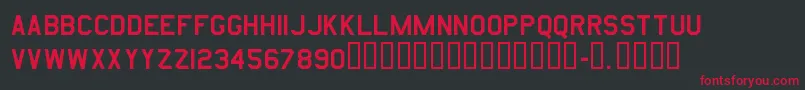 Amarurgt Font – Red Fonts on Black Background