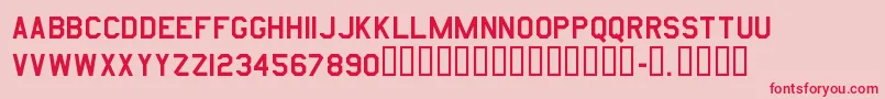 Amarurgt Font – Red Fonts on Pink Background