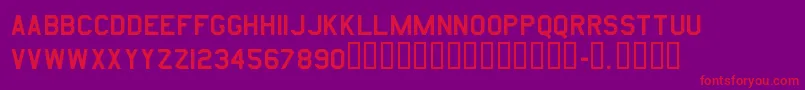 Amarurgt Font – Red Fonts on Purple Background