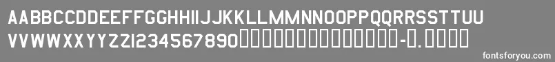 Amarurgt Font – White Fonts on Gray Background