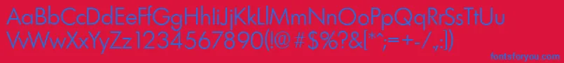 LimerickserialLightRegular Font – Blue Fonts on Red Background