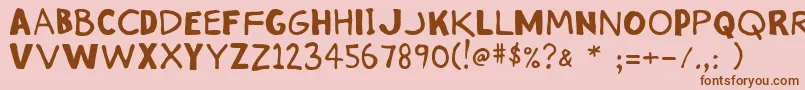 More about Stinky ffy Font Stinky ffy Font – Brown Fonts on Pink Background