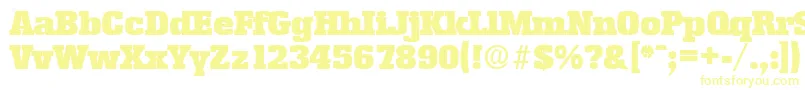 EnschedeSerialBlackRegularDb Font – Yellow Fonts