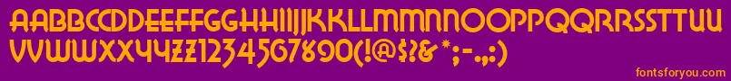 More about Lakewn Font Lakewn Font – Orange Fonts on Purple Background