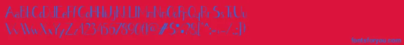 StripeBlack Font – Blue Fonts on Red Background