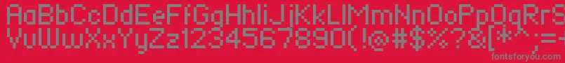fuente FieryTurk – Fuentes Grises Sobre Fondo Rojo