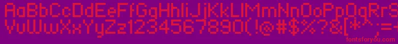 FieryTurk Font – Red Fonts on Purple Background