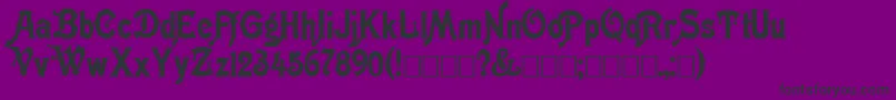 Meisters Font – Black Fonts on Purple Background