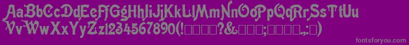 Meisters Font – Gray Fonts on Purple Background