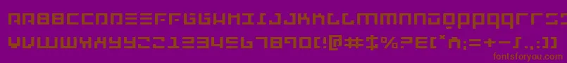 Czcionka Repulsore – brązowe czcionki na fioletowym tle