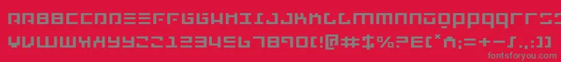 フォントRepulsore – 赤い背景に灰色の文字