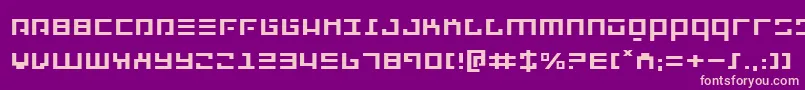 フォントRepulsore – 紫の背景にピンクのフォント
