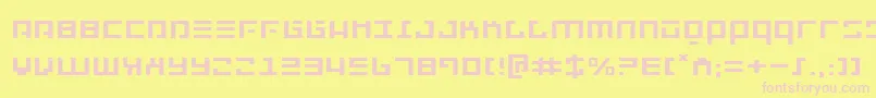 Repulsore Font – Pink Fonts on Yellow Background