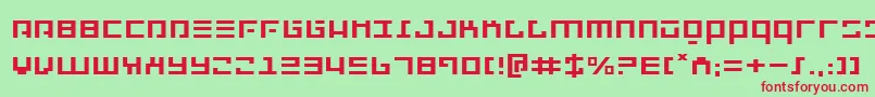 Repulsore Font – Red Fonts on Green Background