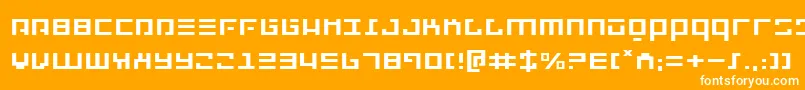 フォントRepulsore – オレンジの背景に白い文字