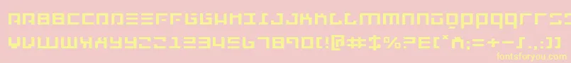 Repulsore Font – Yellow Fonts on Pink Background