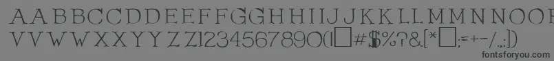 OlduvaiRegular Font – Black Fonts on Gray Background