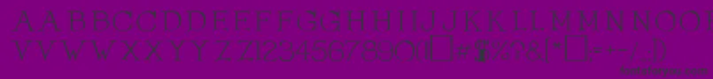 OlduvaiRegular Font – Black Fonts on Purple Background